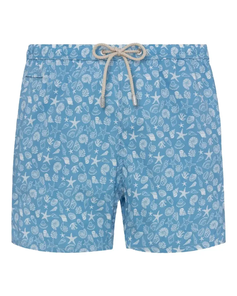 MC2 Saint Barth Comfort Light seashell-print swim shorts - Blau Blau