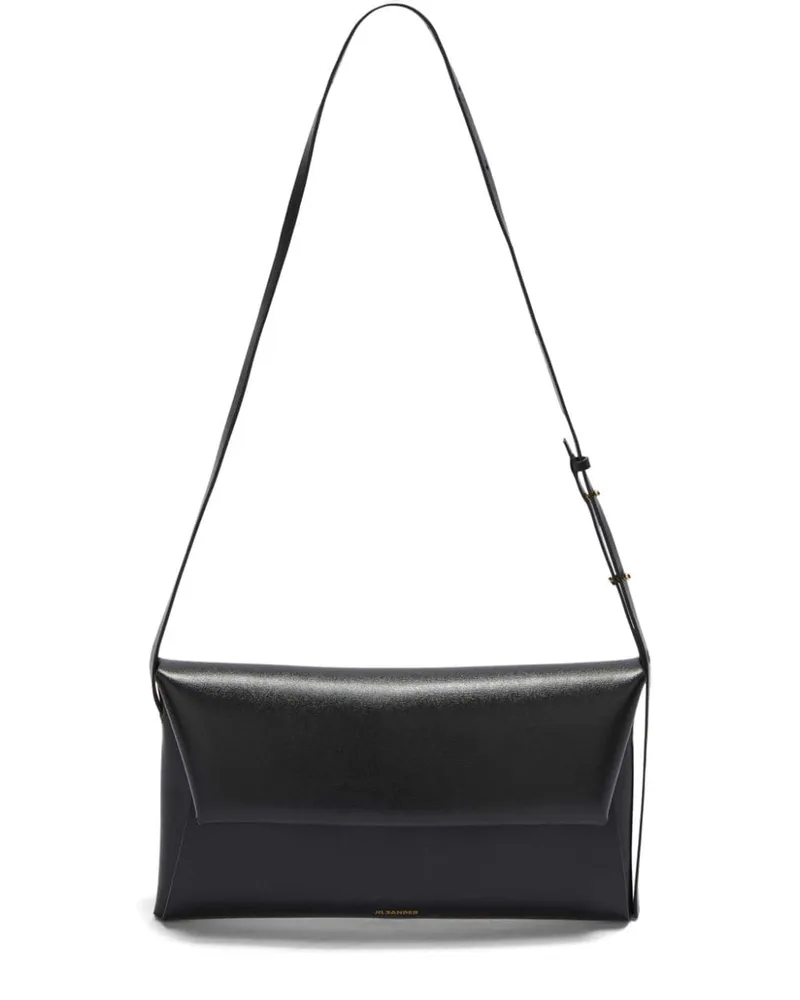 Jil Sander Kleine Folded Schultertasche - Schwarz Schwarz
