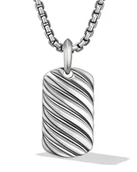 David Yurman Kleiner Sculpted Cable Anhänger Silber