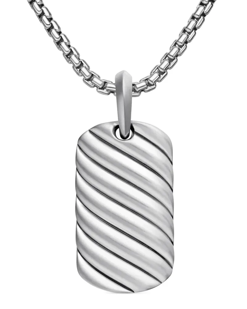 David Yurman Sculpted Cable Anhänger aus Sterlingsilber (27mm Silber