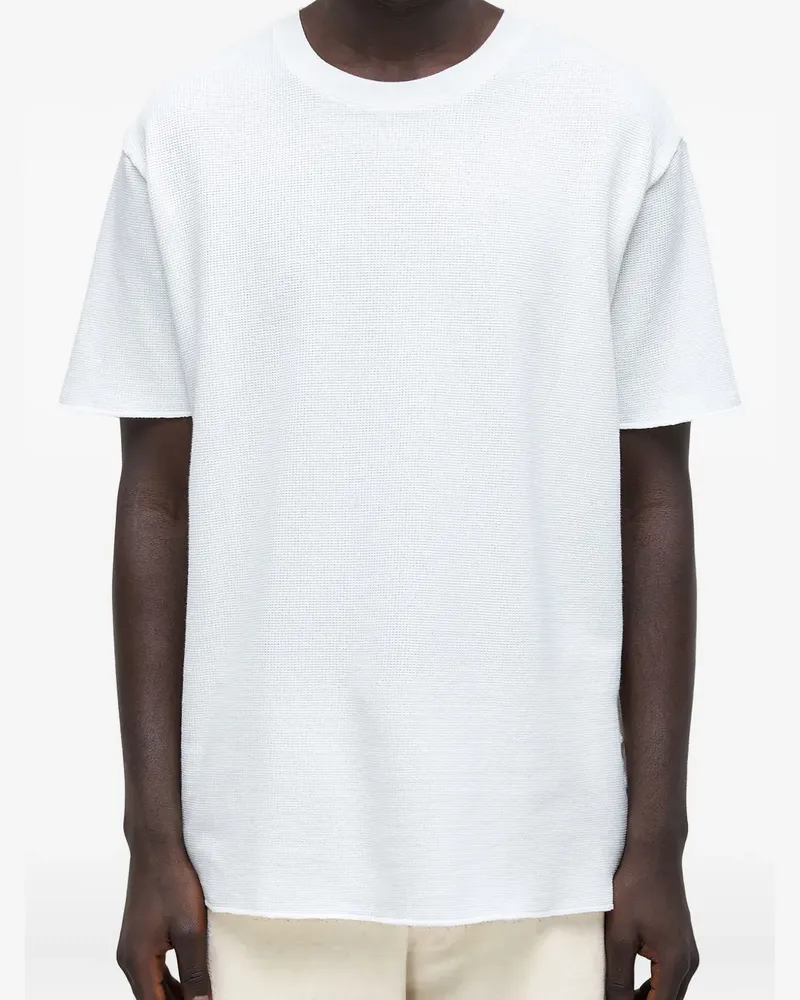 Osklen T-Shirt mit Waffelmuster - Weiß Weiß