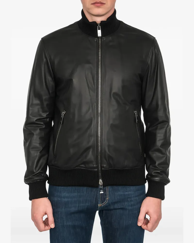 Pal Zileri Jacke mit Reißverschluss - Schwarz Schwarz