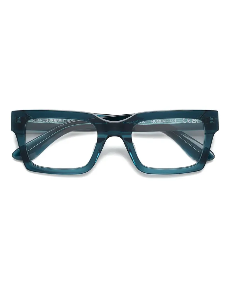 RETROSUPERFUTURE Eckige Numero 144 Brille - Blau Blau