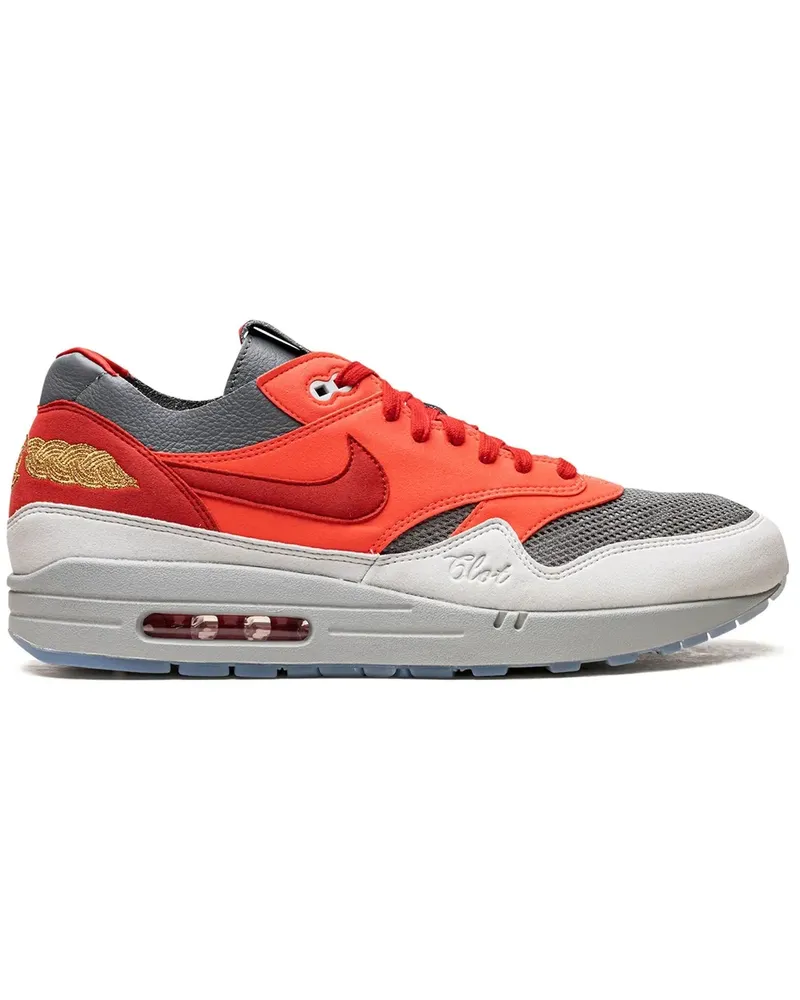 Nike x CLOT Air Max 1 K.O.D Sneakers - 600A Solar Red/University Red-Cool Grey 600a