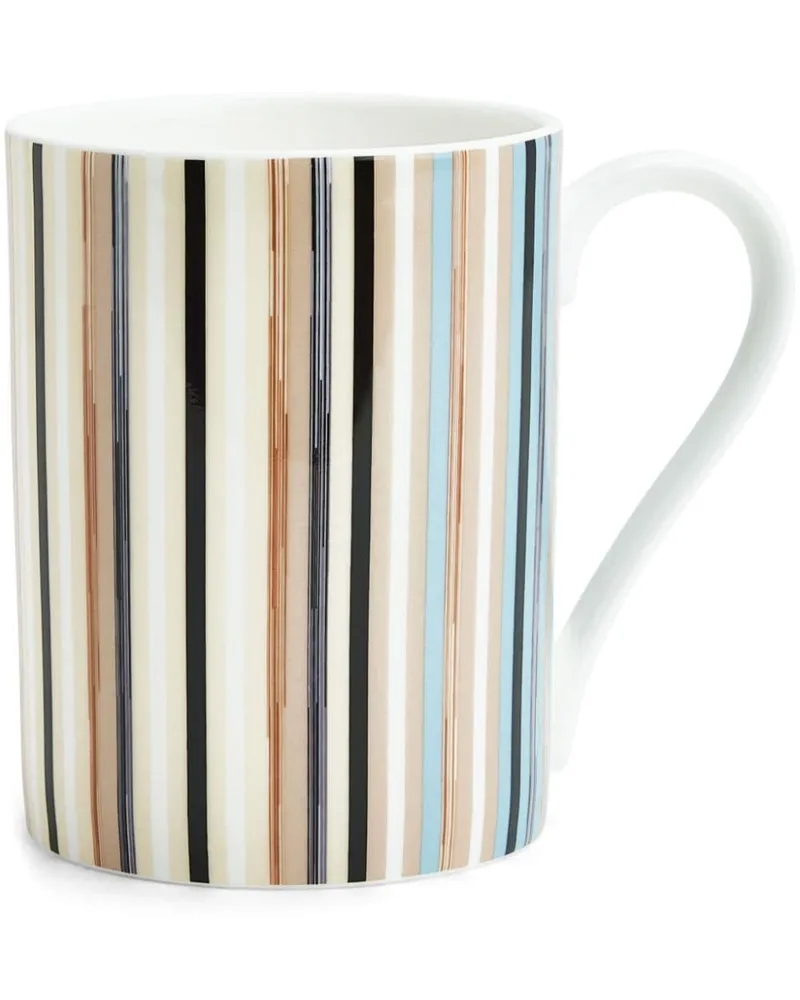 Missoni Home Gestreifte Jenkins Tasse - Weiß Weiß