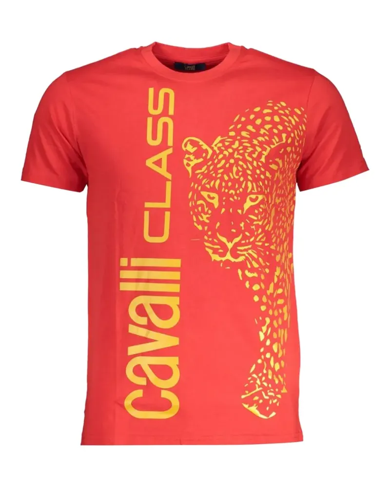 Roberto Cavalli leopard-print T-shirt - Rot Rot