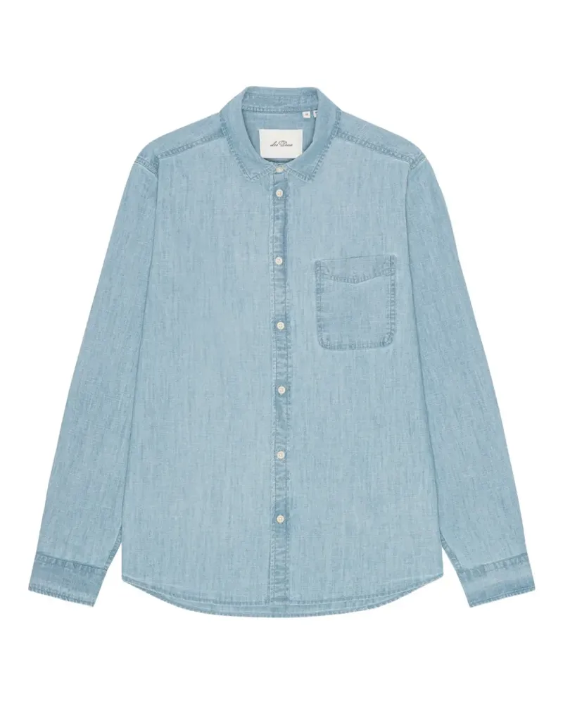 LES DEUX Hemd mit aufgesetzter Tasche - Blau Blau