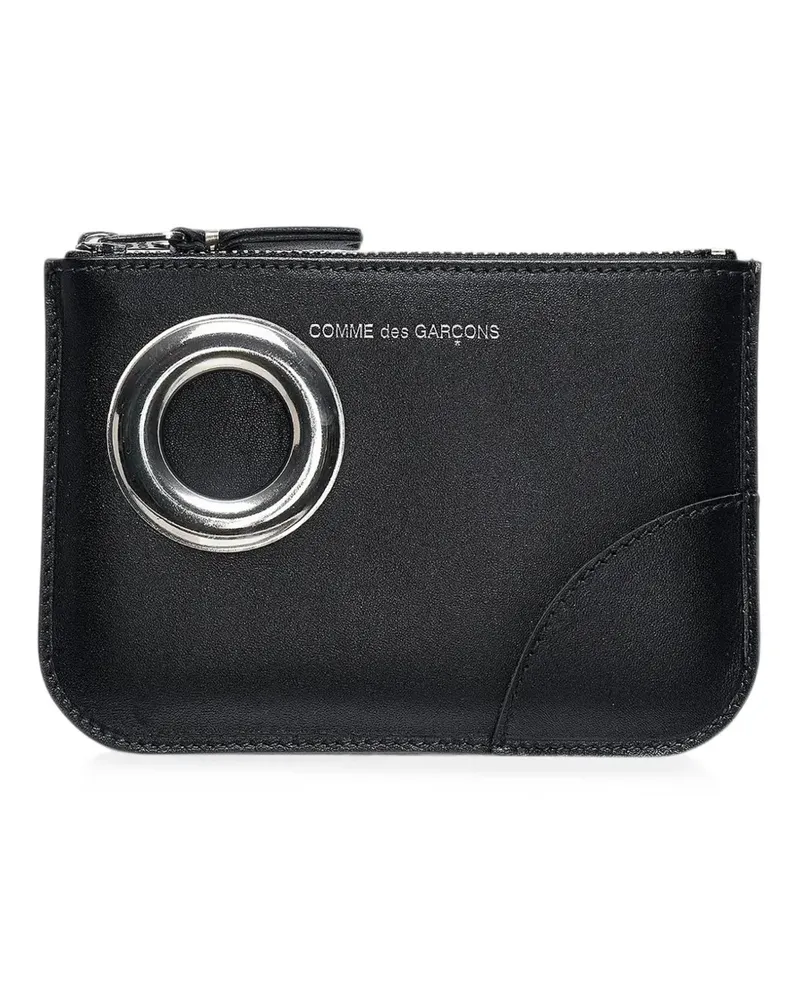 Comme des Garçons eyelet-embellished coin pouch - Schwarz Schwarz