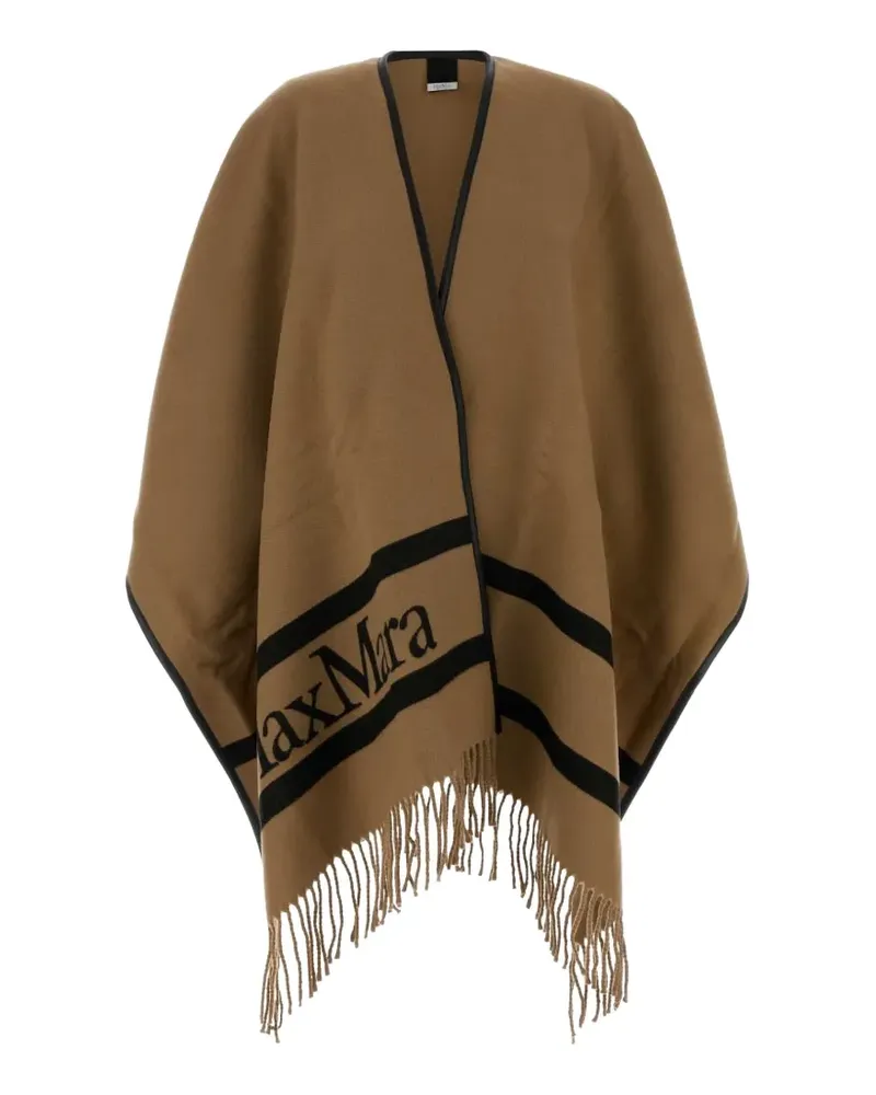 Max Mara fringe stripes scarf - Braun Braun
