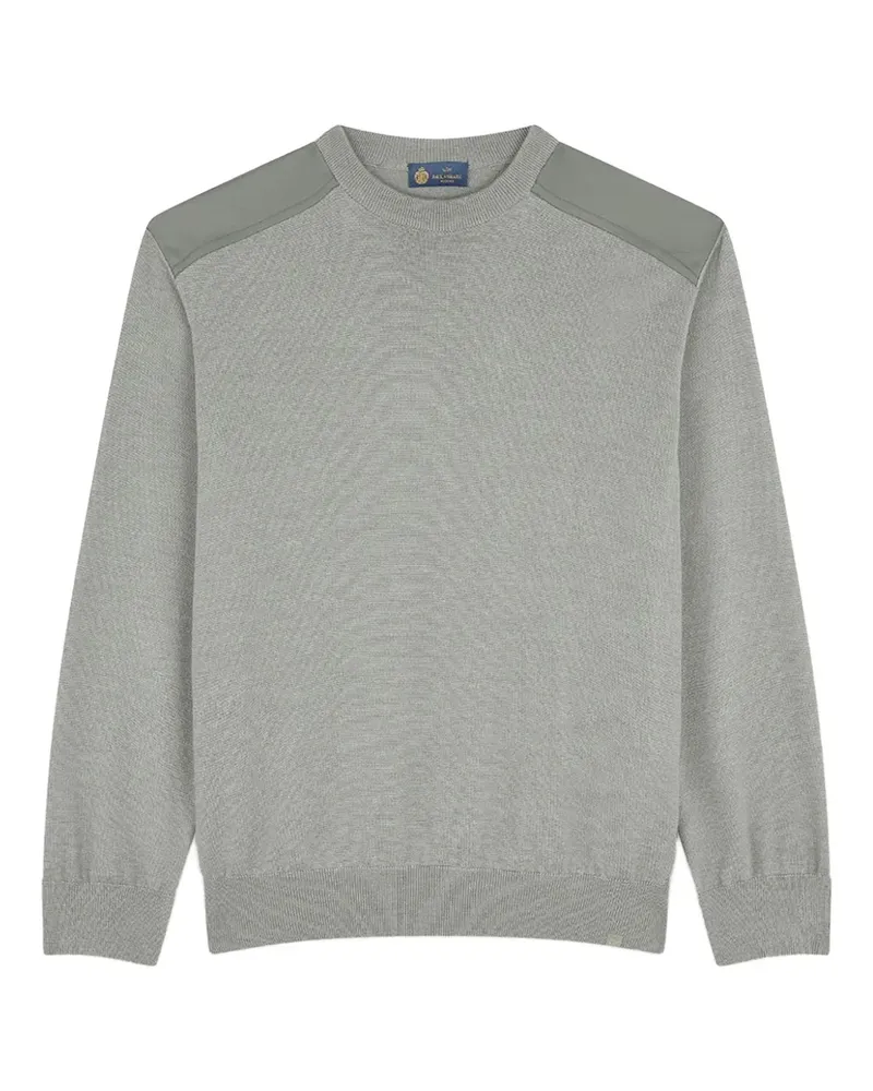 Paul & Shark shoulder-patch crew-neck sweater - Grün Grün
