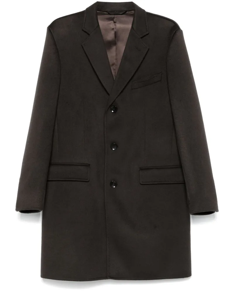 Brioni Texturierter Mantel - Braun Braun