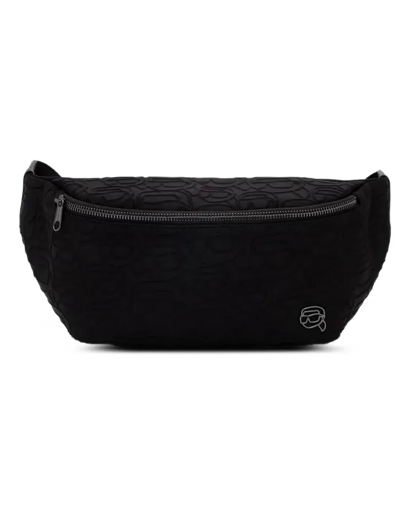 Karl Lagerfeld Gürteltasche mit Logo-Prägung - Schwarz Schwarz