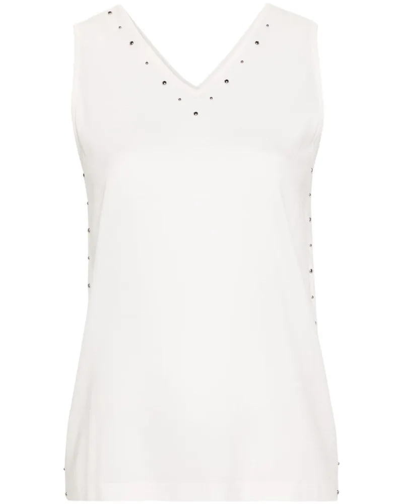 Fabiana Filippi Seidenbluse mit V-Ausschnitt - Weiß Weiß