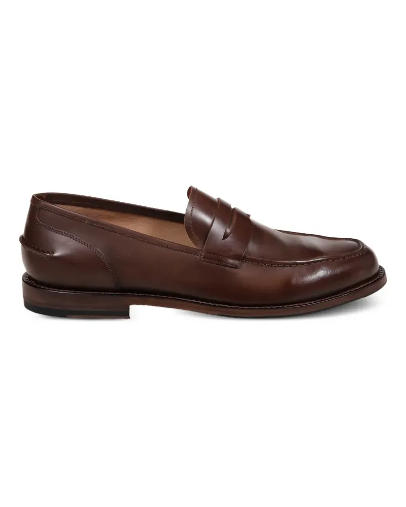 Alberto Fasciani Brian penny strap loafers - Braun Braun