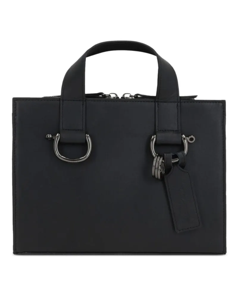 Yohji Yamamoto Handtasche aus Leder - Schwarz Schwarz