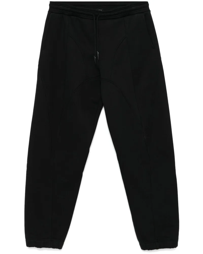 Thierry Mugler Jogginghose aus Fleece - Schwarz Schwarz