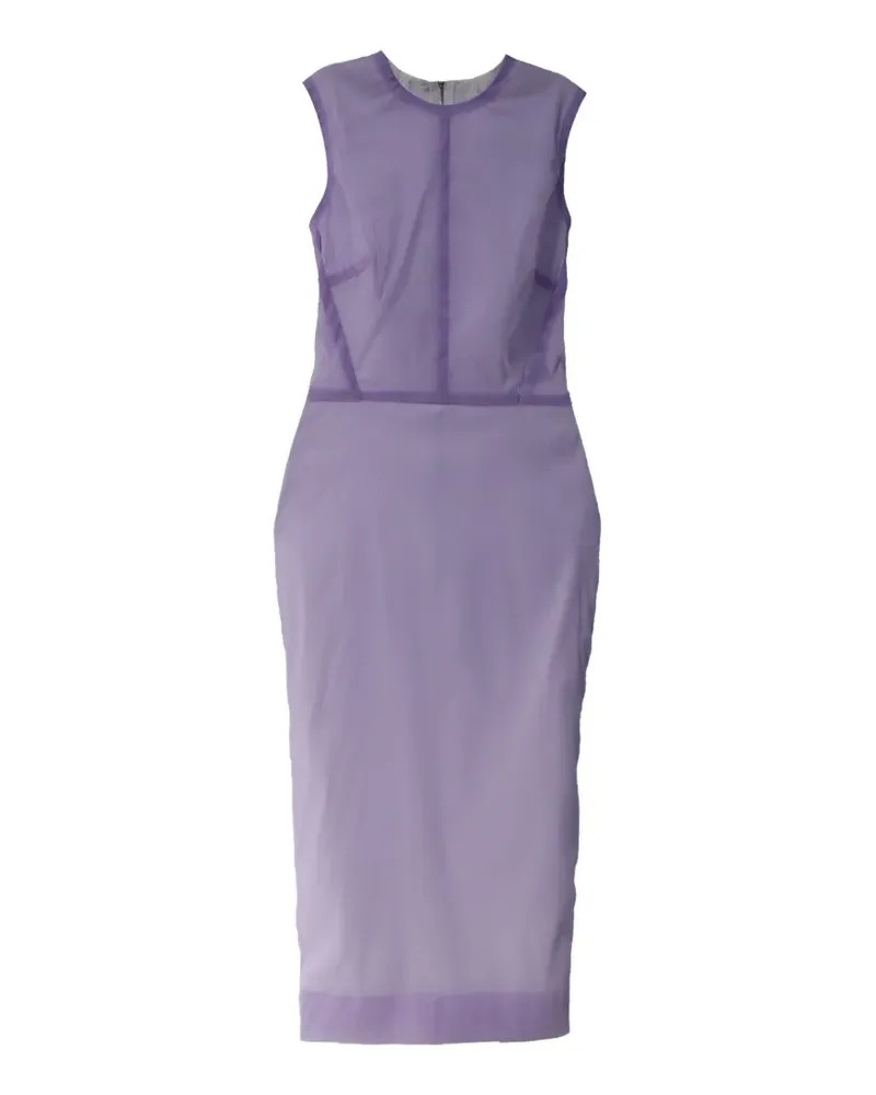 Victoria Beckham linear midi fitted dress - Violett Violett