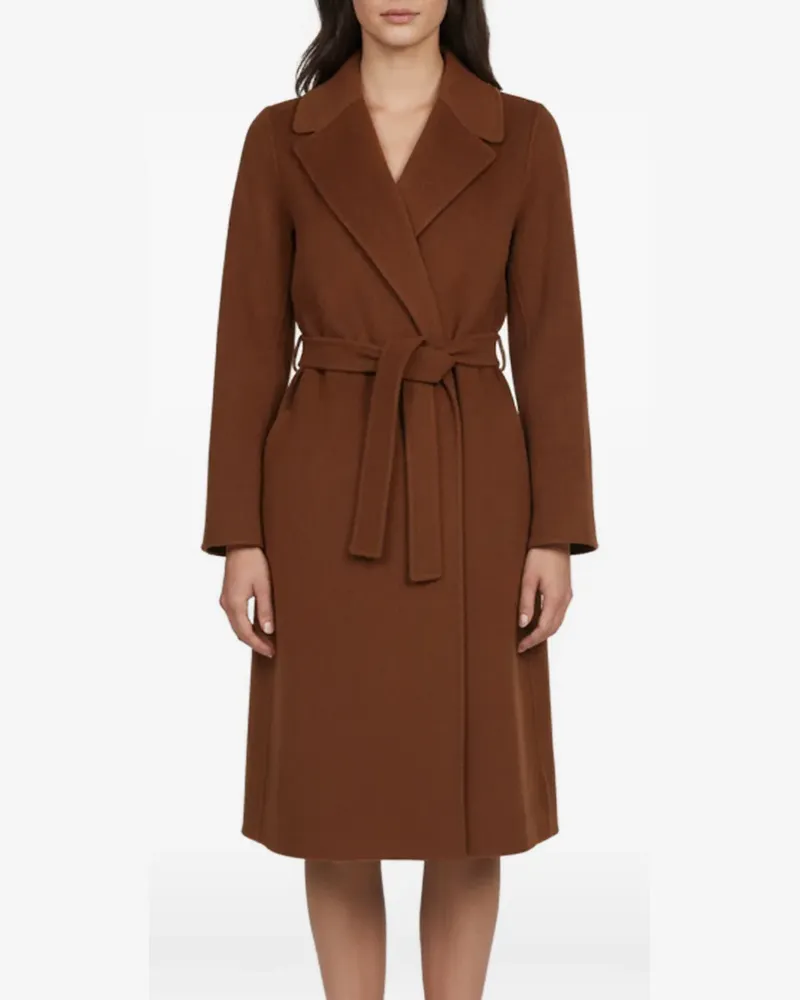 Max Mara belted wool coat - Braun Braun