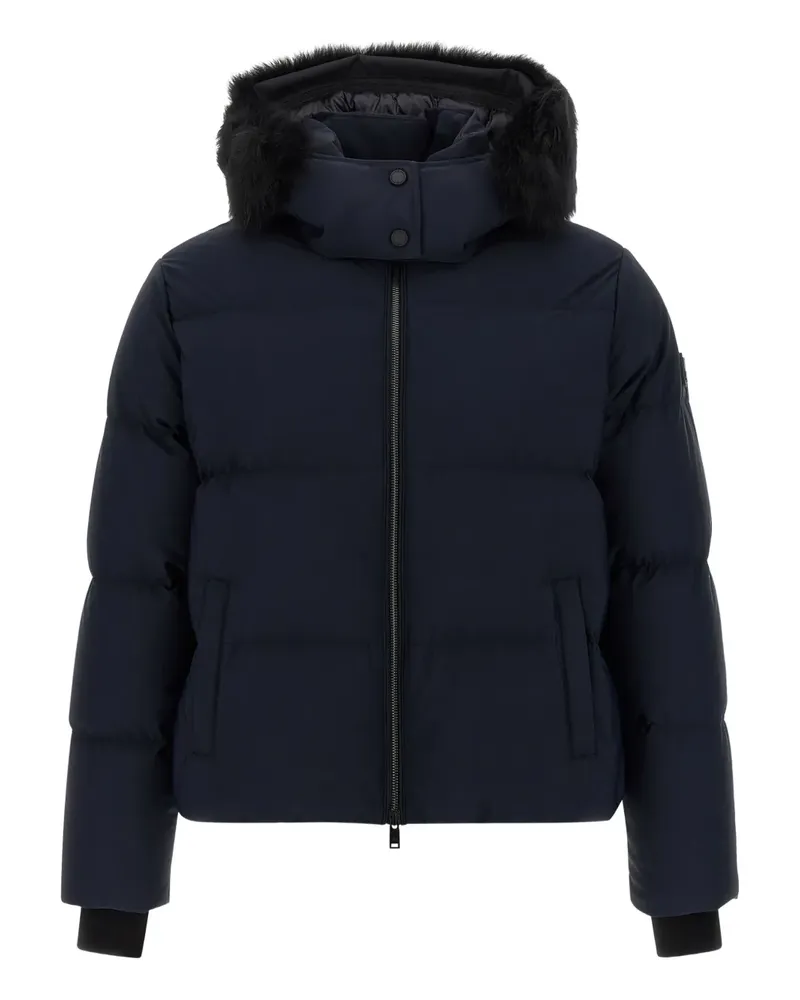 Moose Knuckles Misti Steppjacke mit Pelzbesatz - Blau Blau