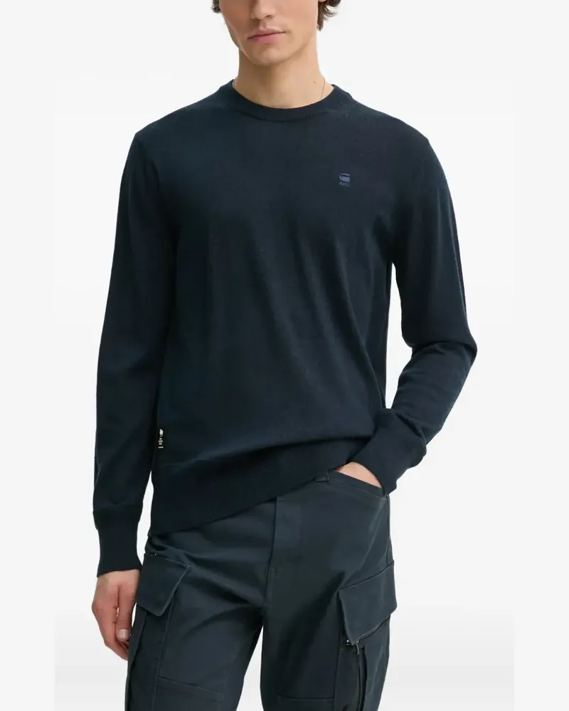 G-STAR RAW Pullover mit rundem Ausschnitt - Blau Blau