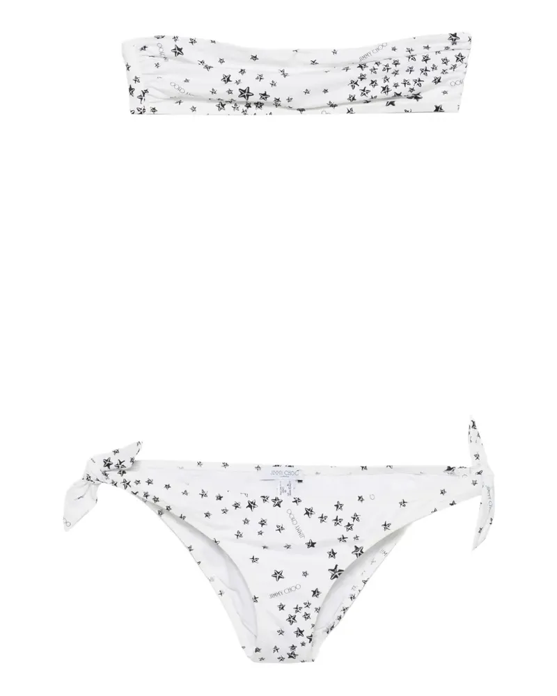 Jimmy Choo Bikii mit Stern-Print - Weiß Weiß
