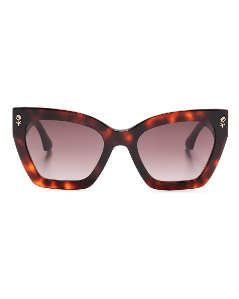 Etro Sonnenbrille mit Butterfly-Gestell - Braun Braun
