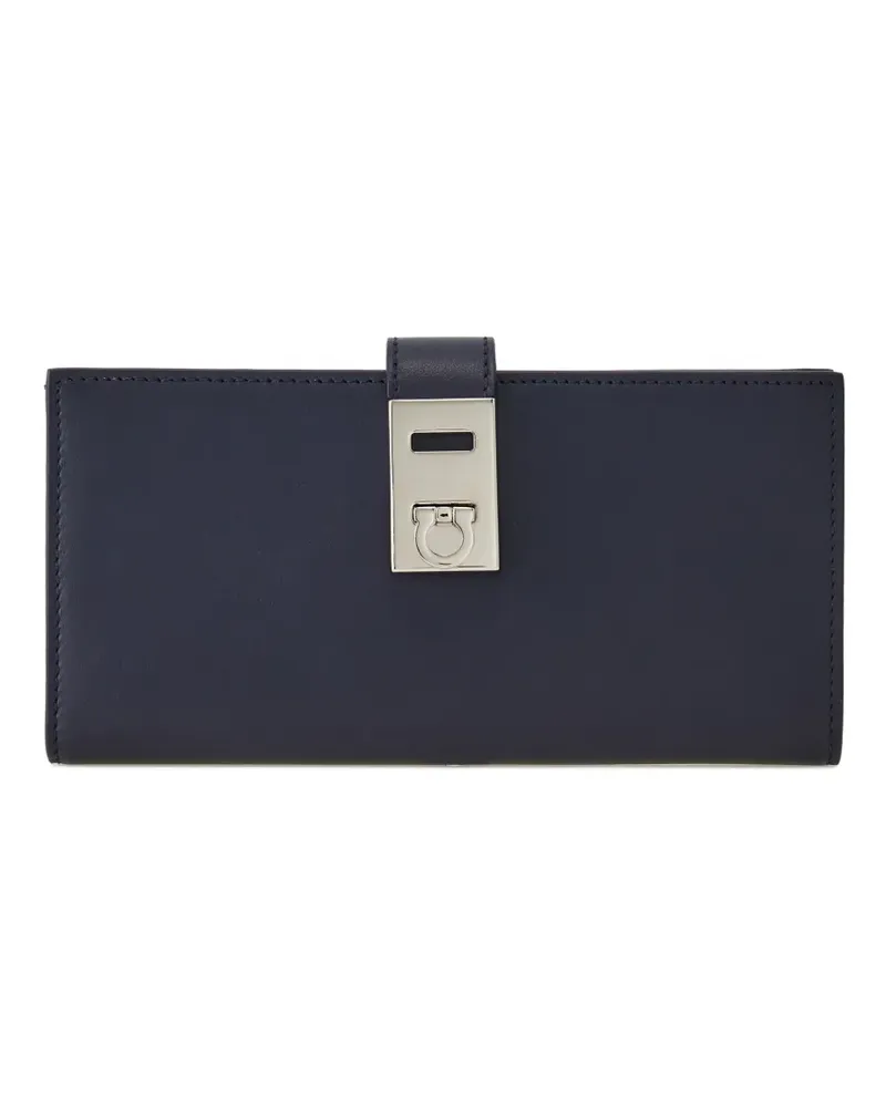 Ferragamo Portemonnaie mit Gancini-Detail - Blau Blau
