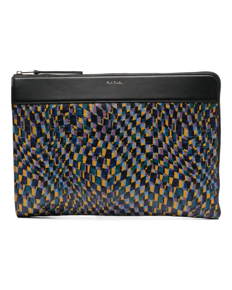 Paul Smith Abstract Schachbrettetui - Schwarz Schwarz