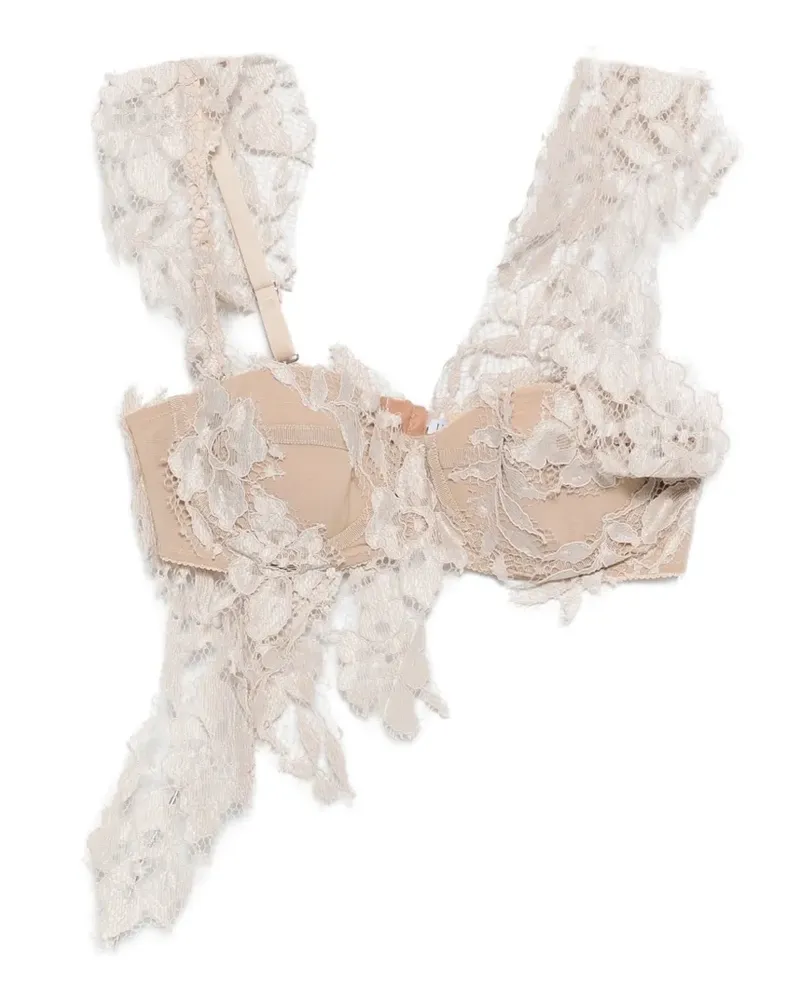 Giuseppe di Morabito floral-lace top - Nude Nude