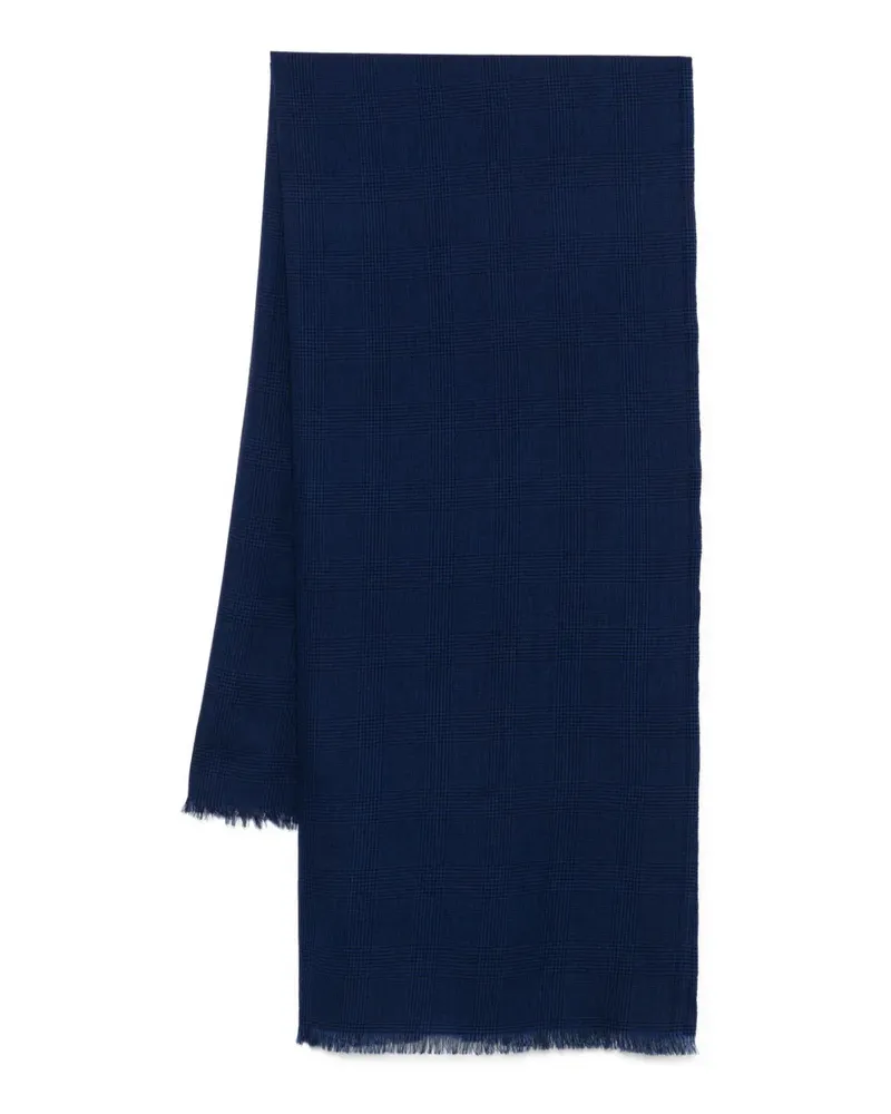 Tom Ford Schal mit Prince of Wales-Karo - Blau Blau