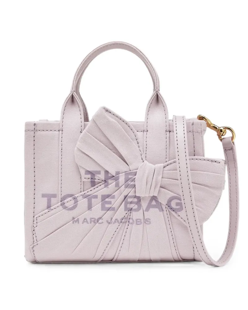 Marc Jacobs crossbody Tote in canvas with oversized bow - Violett Violett