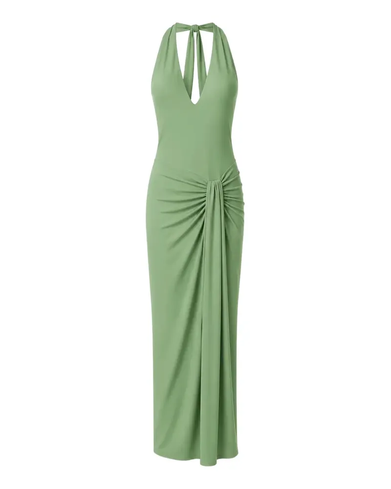 Baobab Collection Gerafftes Donatella Maxikleid mit kaskadierendem Detail - Grün Grün