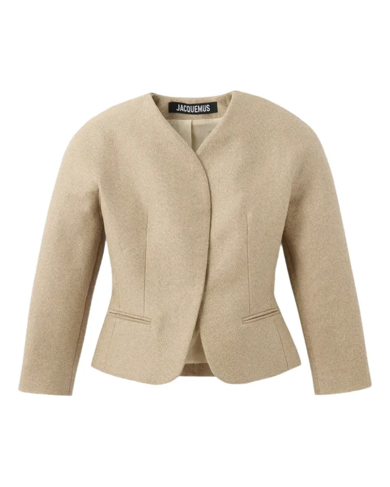 Jacquemus Ovalo Jacke - Nude Nude