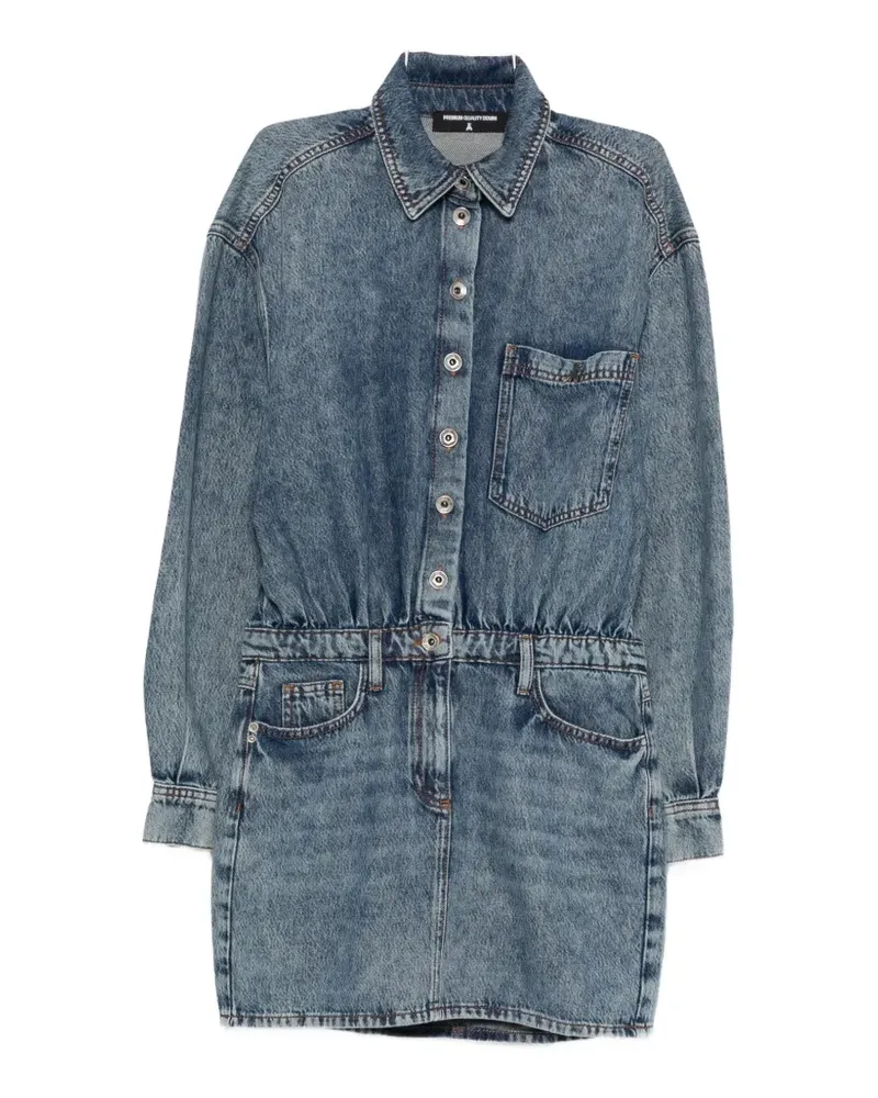 Patrizia Pepe button denim shirt dress - Blau Blau