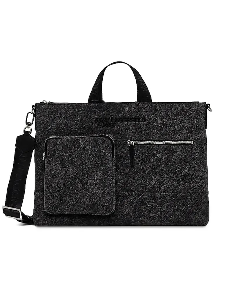 Karl Lagerfeld Reisetasche mit Reißverschluss - Schwarz Schwarz