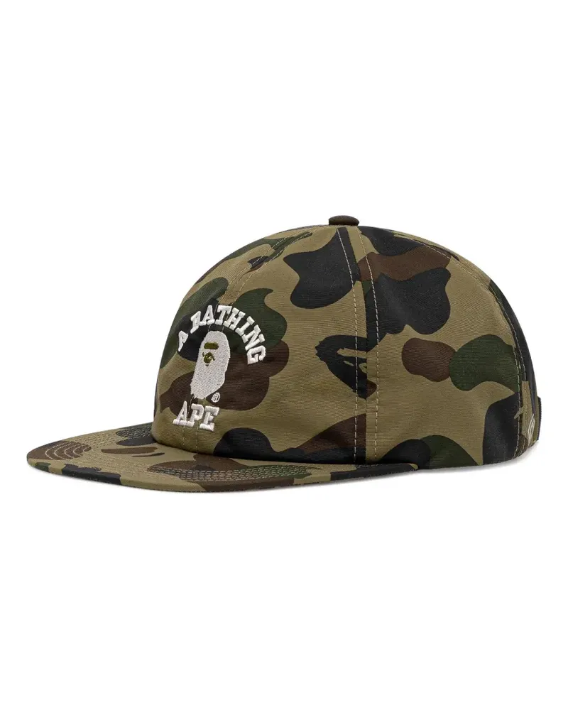 BAPE Baseballkappe mit Camouflage-Print - Grün Grün