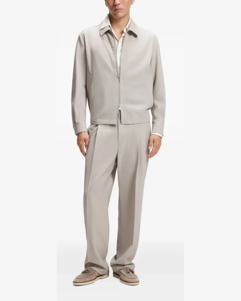 HUGO BOSS Plissierte Hose - Nude Nude