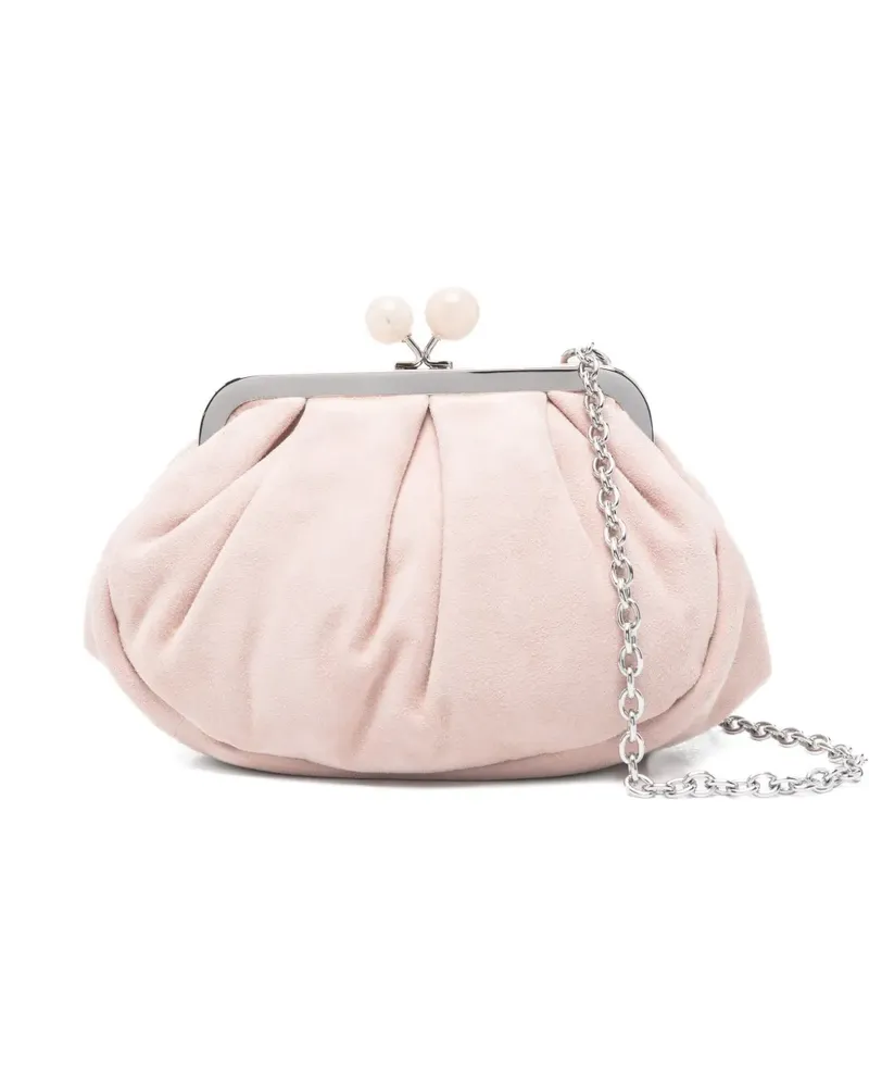Max Mara Schultertasche mit Falten - Rosa Rosa