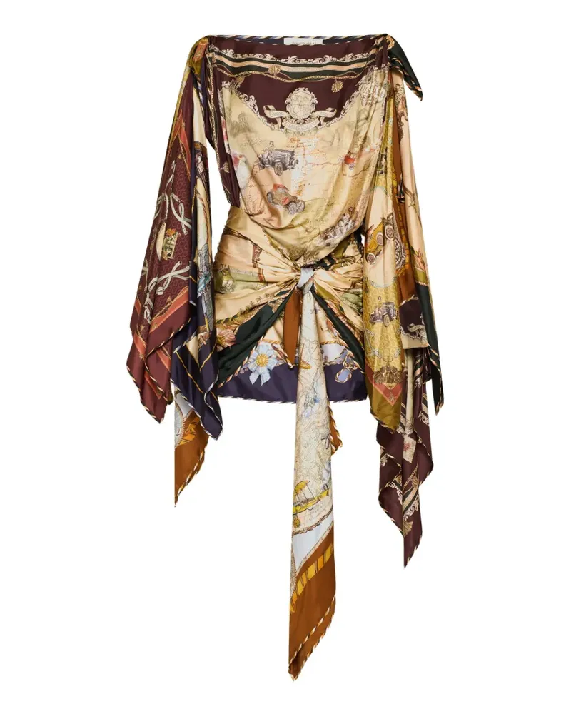 Zimmermann Valiant draped scarf dress - Nude Nude