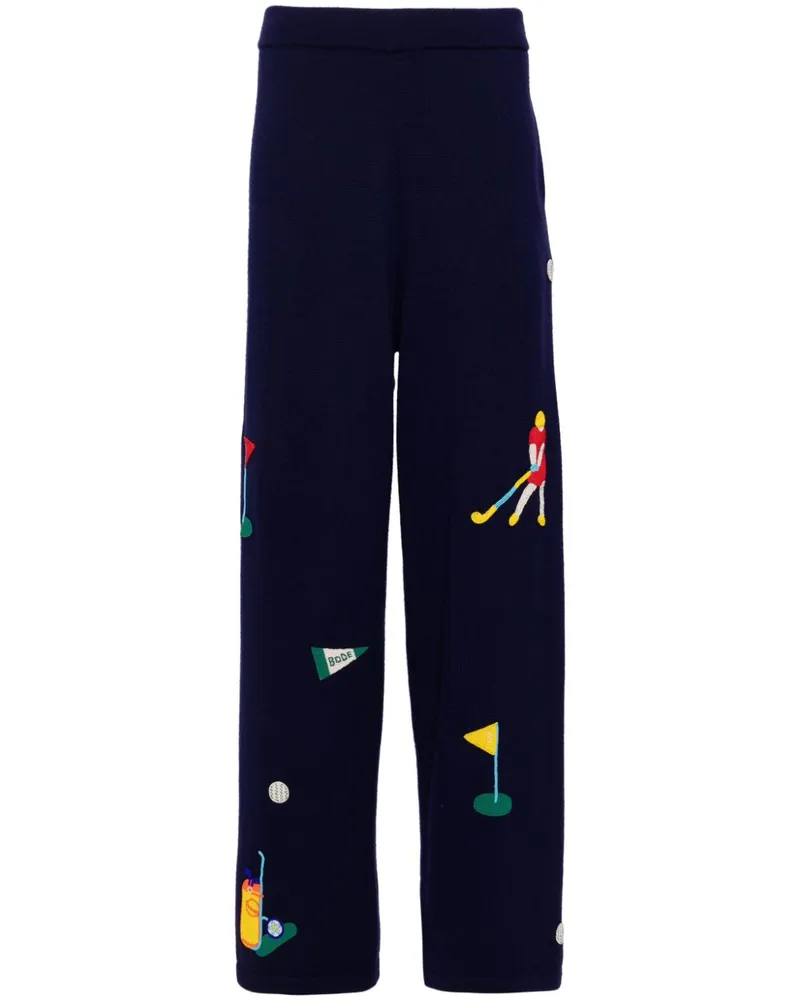 BODE Golfhose mit Perlendetail - Blau Blau