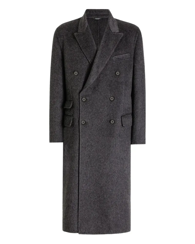 Dolce & Gabbana Doppelreihiger Mantel - Grau Grau