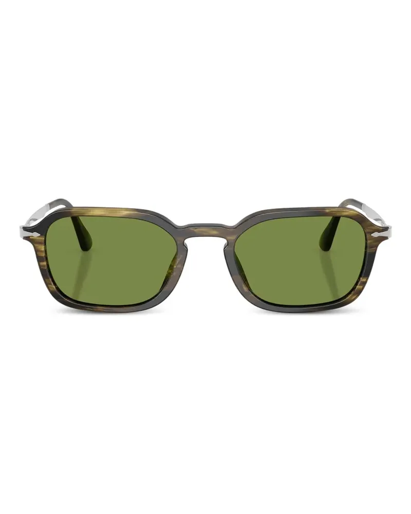 Persol striped square-frame sunglasses - Braun Braun