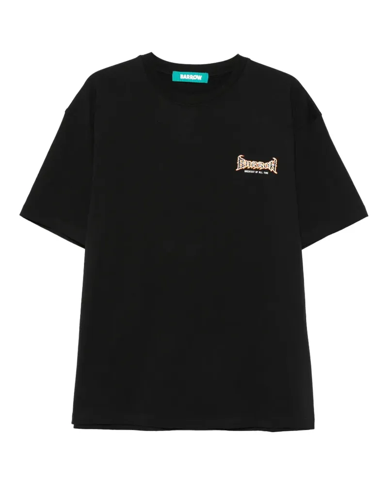 BARROW T-Shirt mit Totenkopf-Print - Schwarz Schwarz