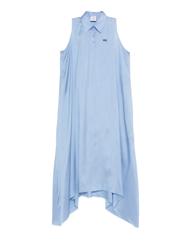 VETEMENTS pinstripe sleeveless dress - Blau Blau