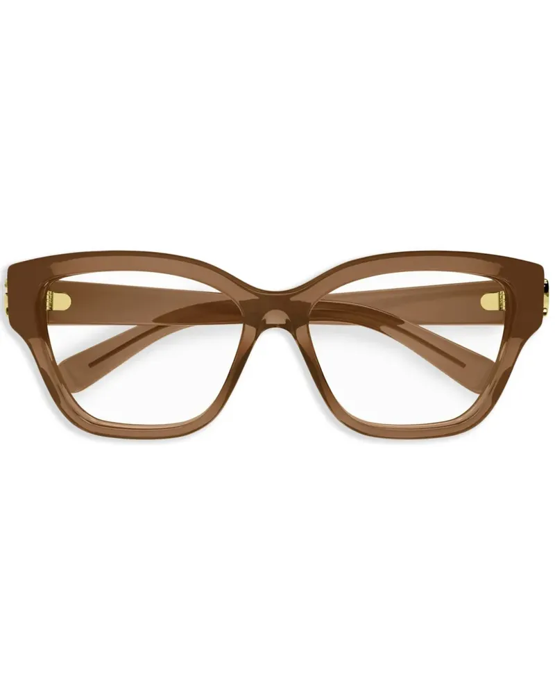 Gucci Brille mit Cat-Eye-Gestell - Braun Braun