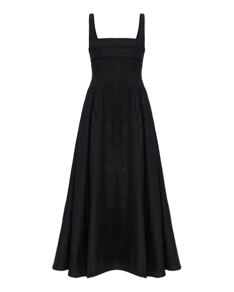 Cult Gaia buckle square-neck midi dress - Schwarz Schwarz