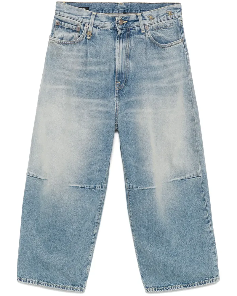 R13 Weite Cropped-Jeans - Blau Blau