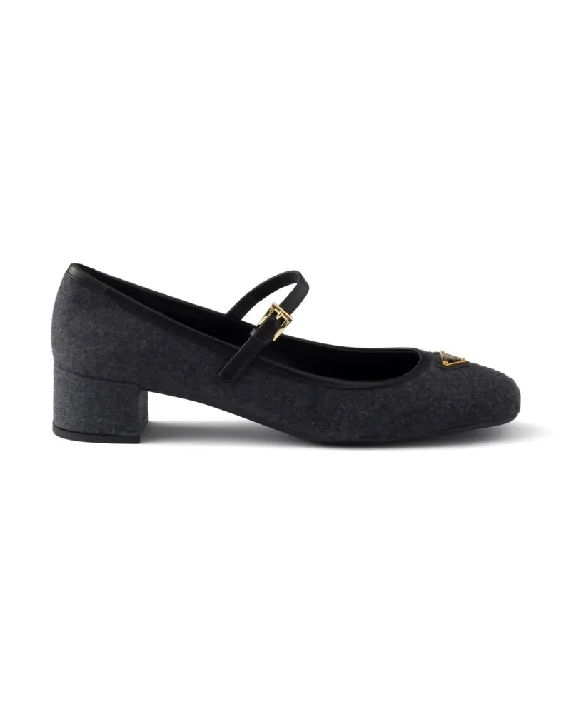 Prada Pumps aus Stoff - Grau Grau