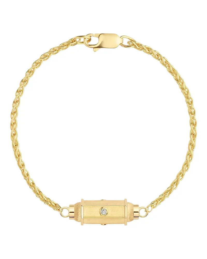 Marie Lichtenberg 18K yellow gold diamond micro Coco bracelet Gold