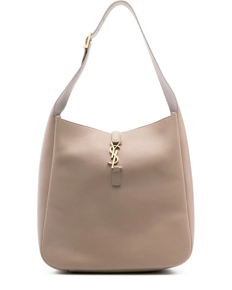 Saint Laurent Große Le 5 à 7 Supple Schultertasche - Nude Nude